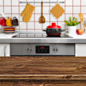 木板桌子厨具背景图高清素材 主图 厨具 厨房 展台 朦胧 木板 餐具 背景 设计图片 免费下载