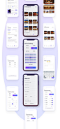 全套电影院预定App UI设计素材——下载请到设计百宝箱 https://uirush.net