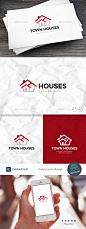 城市标志标志模板——房屋建筑模板Town Houses Logo Template - Buildings Logo Templates剂、建筑、银行、建筑、购买、公寓,建筑、开发、开发、高镇,家里,房子、保险、租赁、法律、市场营销、移动,房地产,房地产、房地产经纪人、房地产、造、租赁、餐饮、安全、销售、贸易、信任 agent, architecture, banking, building, buying, condominium, constructions, develop, development