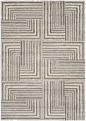 RugStudio presents Safavieh Porcello Prl3740d Light Grey / Dark Grey Machine Woven, Better Quality Area Rug