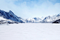 landscape photo of mountain covered with snow