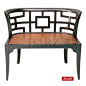 坐垫实木橡胶木新中式家具 时尚全实木新中式餐椅 木酒店中式椅子-淘宝网
