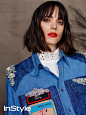 #杂志大片# InStyle UK September 2016: #Stacy Martin# by Jeff Hahn. 英国女演员-斯塔西·马汀. 看到她就想起Miu Miu的广告.