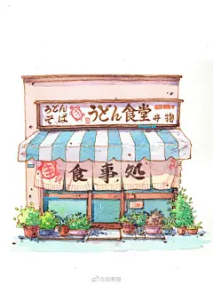 钢笔淡彩超话 打开窗，闻闻自由的味道‍♀️

4月淡彩戳O邱啊璐
（临摹转载请标明出处）
#水彩##钢笔淡彩素材##插画##手绘# ​​​​