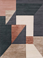 Trisquare rose cloak rug