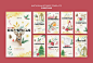 Free PSD watercolor christmas instagram stories collection