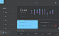 一款免费的暗色系区块链控制面板  UI设计素材——下载请到设计百宝箱 https://uirush.net