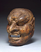 Mask from the Edo Period  Artist not identified  Japan  Wood with traces of pigment