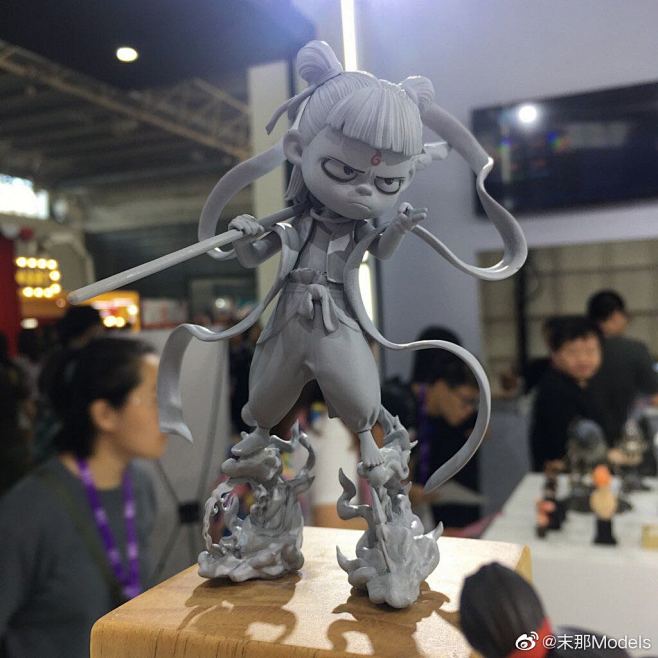 哪吒之魔童降世第一批手办灰模出来了，康康...