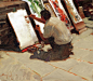 Artist at Work, oil on canvas, 13 x 15 inches   SOLD 