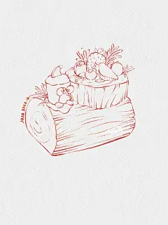 iPad水彩画美食-圣诞限定蛋糕_2_jojo刘_来自小红书网页版