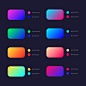 Abstract bright colorful vector gradients collection | Free Vector