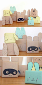 DIY  cute animal gift wrap for kids: 