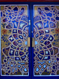 Stained Glass #door, Morocco