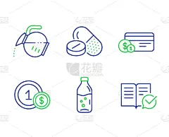 水瓶,计算机图标,饮料,商务,热,咖啡,清新,付款