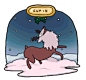 【圣诞驯鹿】圣诞老人是怎么送礼物的？他是坐在由九只驯鹿拉的雪橇上派发礼物的！领头的驯鹿叫鲁道夫（Rudolph），长著一个会发光的红鼻子。其他八只分别是Dasher猛冲，Dancer跳舞，Prancer欢腾，Vixen凶婆娘，Donder雷，Blitzen闪电，Cupid丘比特，Comet彗星。
