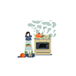 Reading while cooking (autumn) by Junghyeon Kwon on Grafolio
