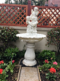 #欧式喷泉# #庭院雕塑# 天使摆件 假山流水喷泉 水景摆件 #欧式摆件#