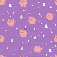 白色,粉色,式样,小猪,可爱的,纺织品,壁纸,猪,动物