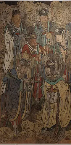 #色彩# 元代壁画是壁画艺术消失前的最后一抹灿烂。继承着宋代的画风，线条挺健注重豪迈洒脱的气质而富于内敛，毫无野逸之气。明代难复辉煌，清代巨匠全无，技艺已陨。兴化寺如今片瓦无存，仅存此壁画及另一幅（藏北京故宫）。可能是唐代以后佛寺壁画中最好的作品，其绘画水平可以说是宋元传世人物画作 ​​​​...展开全文c