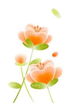 花朵彩色小花  - 源文件下载【酷图网】花朵,彩色,小花,卡通,简约