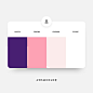 Purple & pink color shades, palettes, combinations, schemes