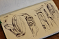 watch drawing on moleskin : personal project researches...