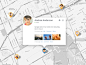 Dribbble - Recent Updates (Map View) by Devin Schulz