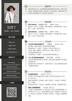 ·小妮·采集到求职简历模板