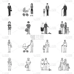 isolated object character and avatar logo