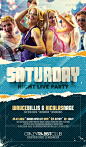Print Templates - Saturday Night Live Party Flyer | GraphicRiver