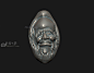 橄榄核雕老人头像，核桃雕刻，青铜 - 工艺品3d模型 3dsnail模型网