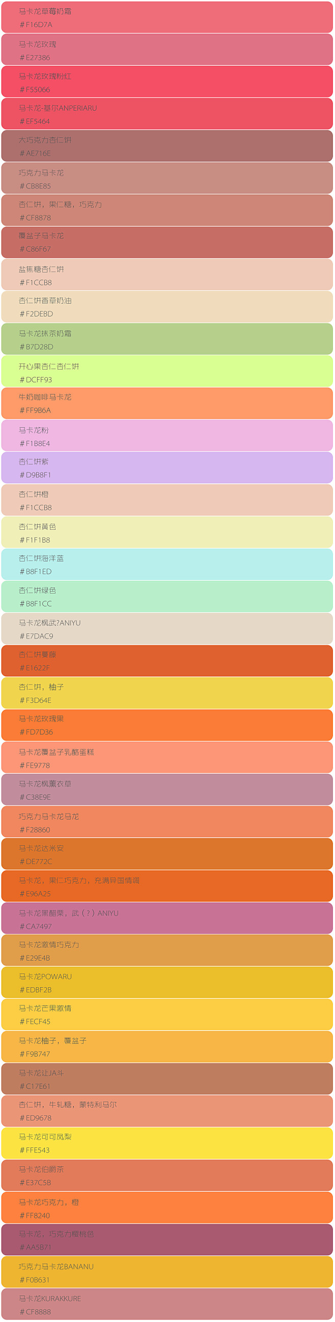 马卡龙色系