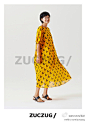 #ZUCZUG/搭配#ZUCZUG/Z 图形弹力雪纺A型长连衣裙，A型的袖子廓型复古，猜想一下图形是什么？
