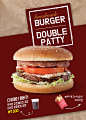 烤肉汉堡 餐饮美食 美味佳肴 美食主题海报设计PSD ti338a6112