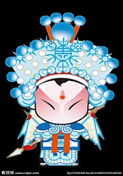 Q京剧人物卡通形象