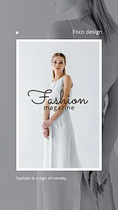 Grey Filter Style Magazine cover style Women's Wear Display Promo Ecommerce Story