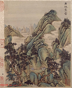 高山流水清幽采集到梁诗正书法题《唐岱小园闲咏图册》