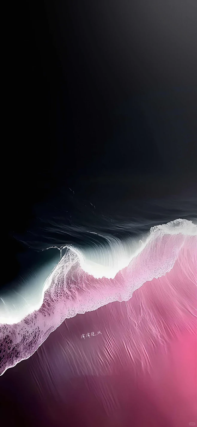 粉黑海浪氛围感壁纸 - 小红书-花瓣网