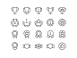 Awards icons icon design icons perfect pixel simple svg web awards