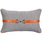 现代简约轻奢高档手工毛呢灰色橙色沙发方形样板房间抱靠枕-淘宝网
