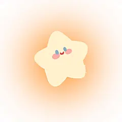 cr.微博@肚肚图画本_210810_可爱 星星 头像 插画