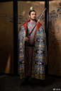 #桑缬#【北周-初唐风格】翻领夹里锦袍 可穿可披 ​​​​