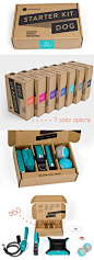 Minimal, recyclable packaging AND everything you need to start your new life as a dog owner.: 