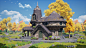 陈贤毅 Chen Jianyi, Modeng Stylized Scene Course Student Work
