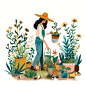 Gardening,Arbor Day,Woman