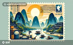 桂林漓江山水与文化遗产的结合，展现桂林米粉制作技艺和油茶传统，体现地方非物质文化
