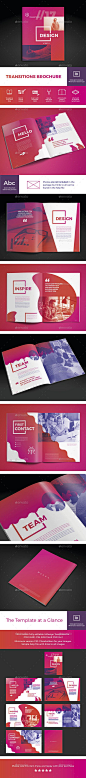 Transitions Brochure — InDesign INDD #graphics tablet #creative team • Download ➝ https://graphicriver.net/item/transitions-brochure/19478229?ref=pxcr: 
