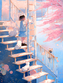 大大的视界采集到插画 场景 风景 奇幻