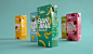Tropical Oasis packaging : Identity revamping for the Tropical Oasis product range by Lassonde. This line of products, aimed specifically for bars and restaurants, is used to prepare cocktails and smoothies from a blender. This particularity inspired the 